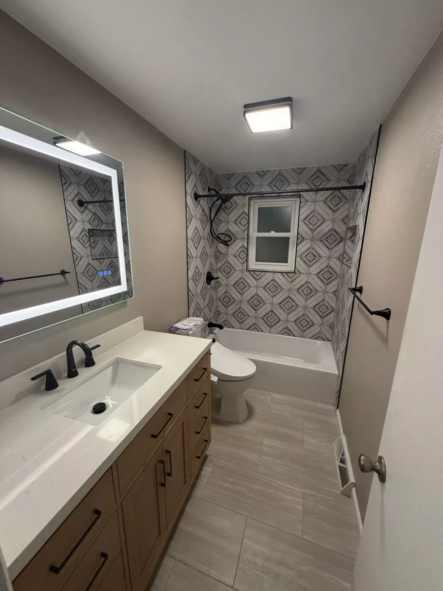 Bathroom Remodel completed for Andre M.