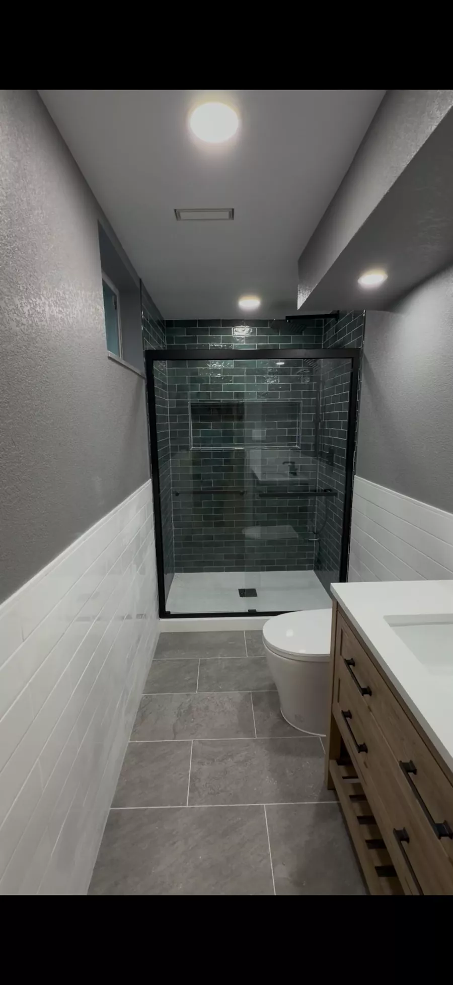 Home Remodeling, two bathrooms completed for David B.